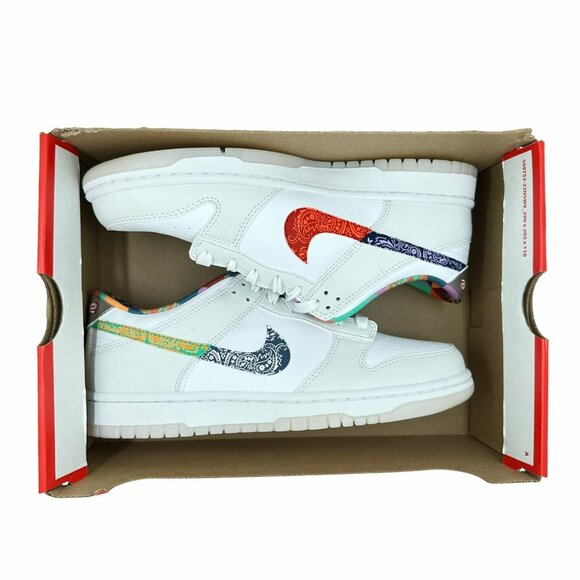✨Nike Dunk Low GS Paisley Size 6Y Kid's shoes Sneakers White FN8913-141✨ - Picture 7 of 10